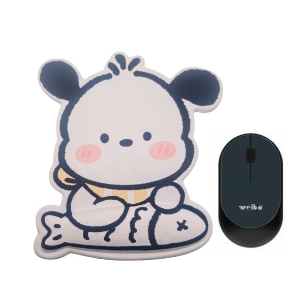Ergonomic Baby Panda Mouse Pad and Wireless Mouse