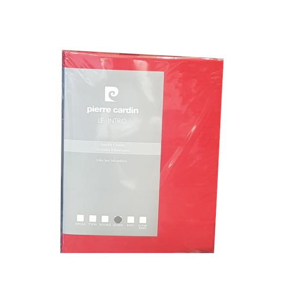 Pierre Cardin Easyfit Sheet Combo - Red