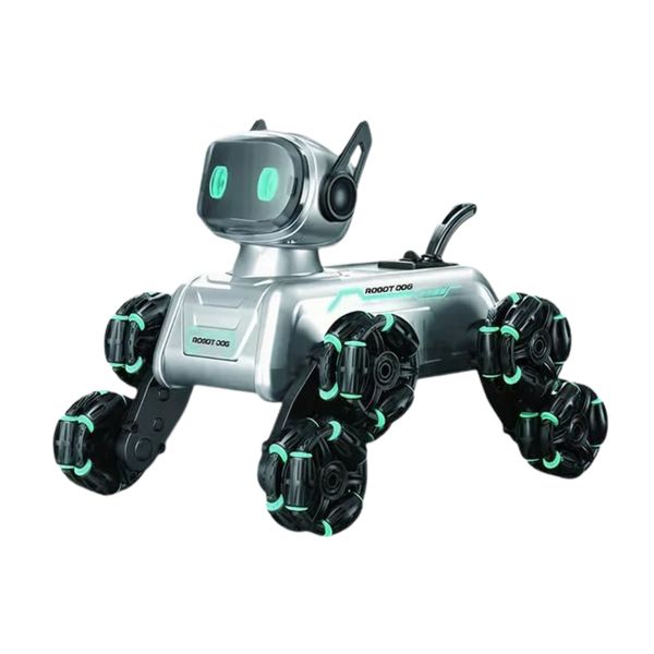 TITLE: Robot Dog 8-Wheel RC Stunt Car | Gesture Control