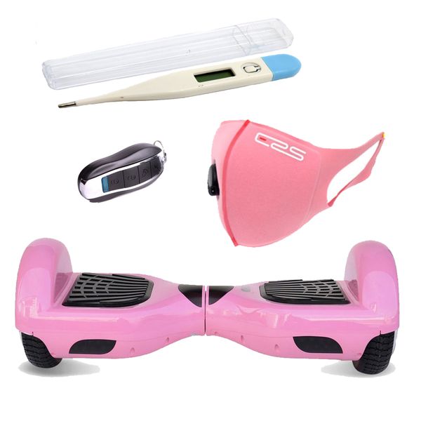 Self Balance Scooter 6.5" Hoverboard-LED-Bluetooth Audio- 2xERS Masks-Pink