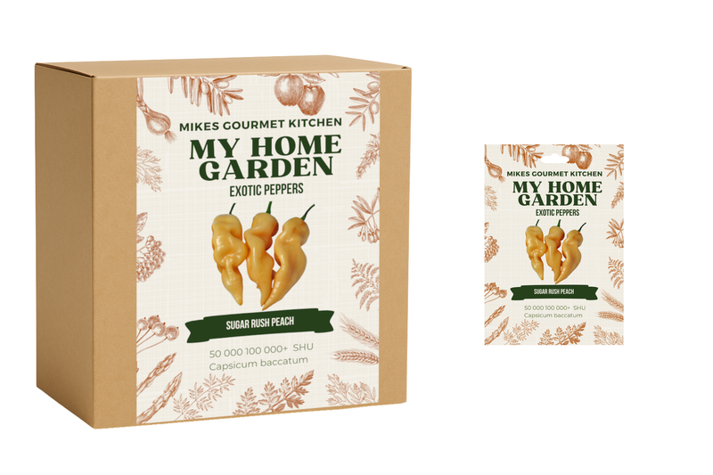 Chilli Grow Kit Complete - Sugar Rush Peach pepper + Seed pack