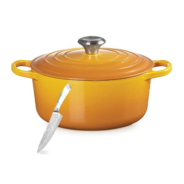 20cm - Hot Selling Cast Iron Casserole Pots with Kitchen Utility Knife