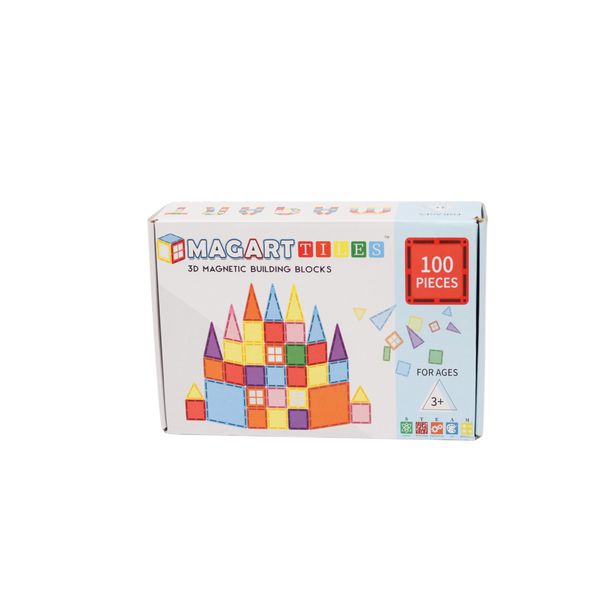 Magart - 100pc 3D Magnetic Tiles Set