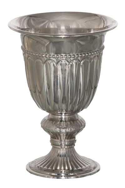 Flower Vase/Urn on Foot - Silver Plated