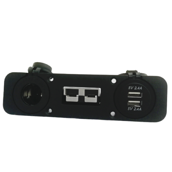 Square Connector 12v Socket/Dual USB