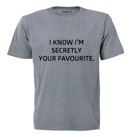 Secretly your Favourite! - Kids T-Shirt - Grey