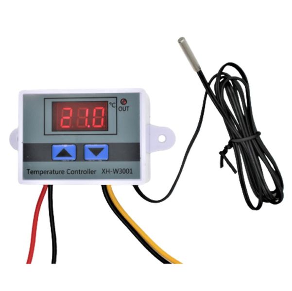 XH-W3001 12V Digital Temperature Controller with Probe (12V DC, 10A)