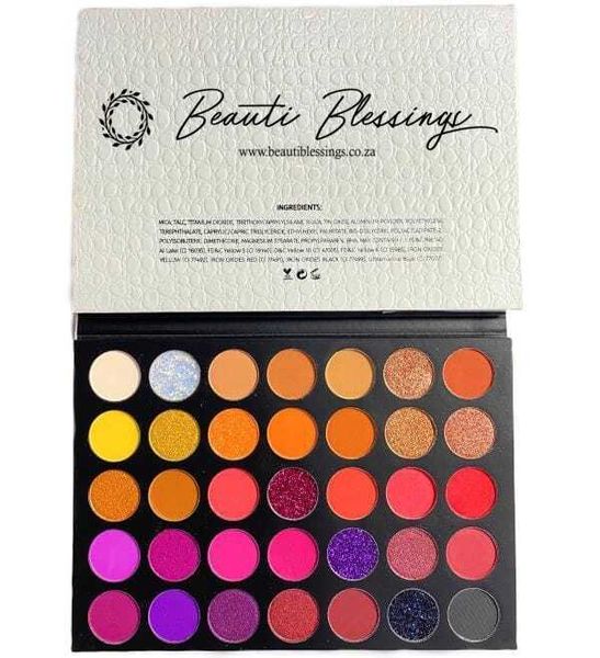 35 Colour Eyeshadow Palette Matte, Shimmer &amp; Glitter Makeup