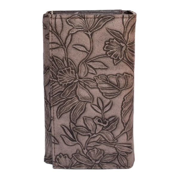 PU Leather Trifold Spacious Purse 12 Card Slots