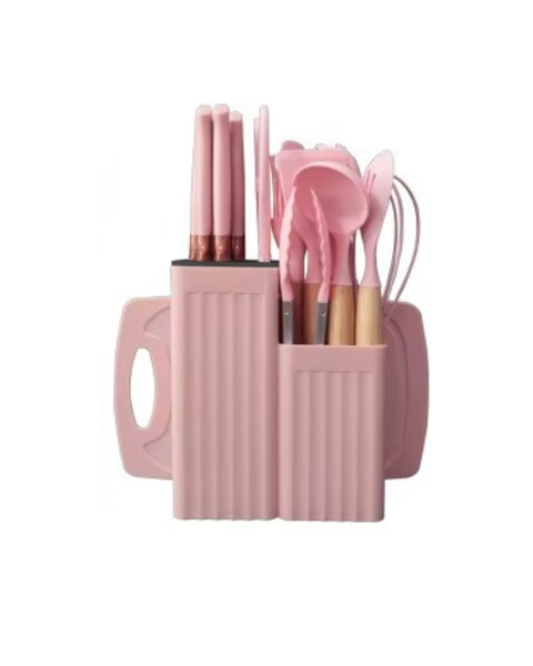 ChefEase19-Piece Silicone Kitchenware Set - Heat-Resistant, Non-Stick,