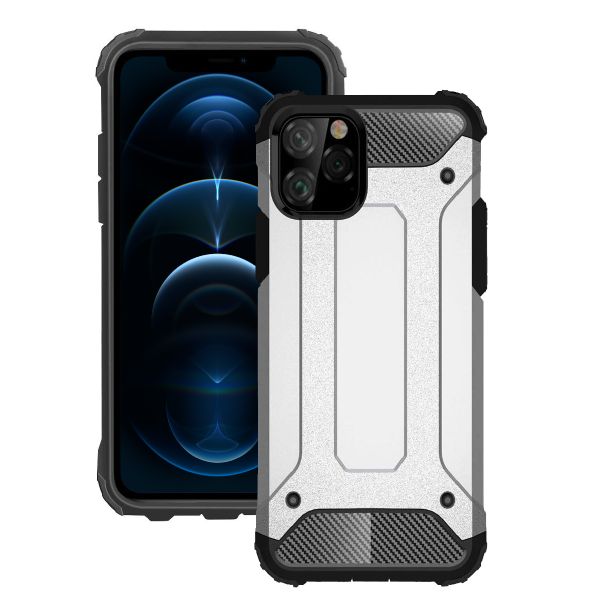 Hybrid Shockproof Protective Case for iPhone 12 Pro Max -Silver