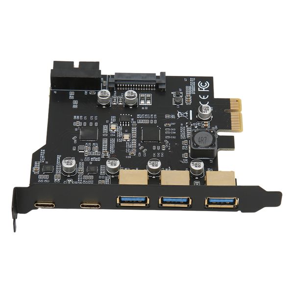 PCIe x1 to USB Expansion Card 3xUSB3.0 2xType-C
