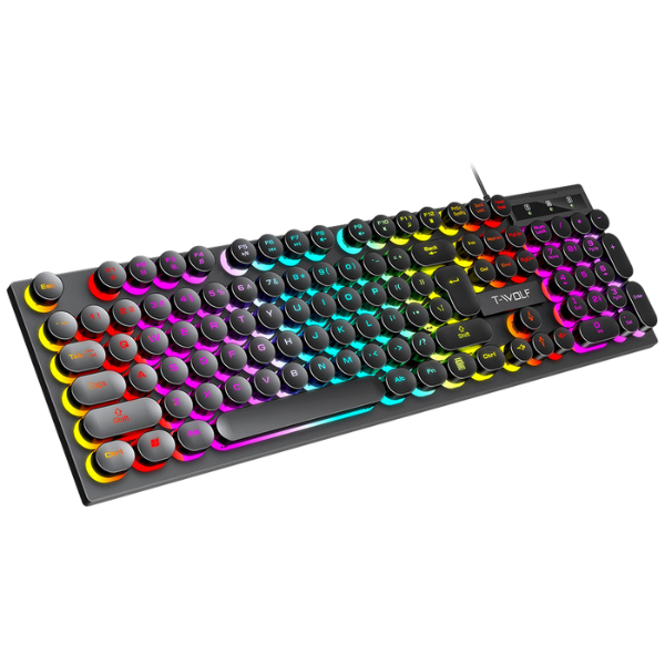 Rainbow Backlit Gaming Keyboard | T-Wolf