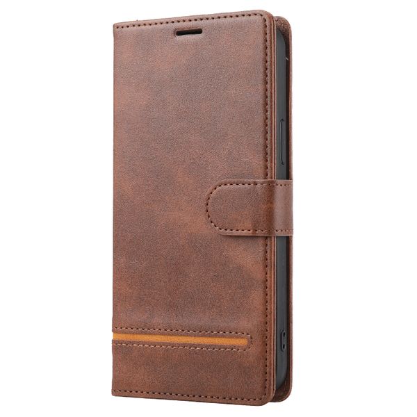 Business Horizontal Stripe Flip Phone Case Compatible with Apple iPhone 14