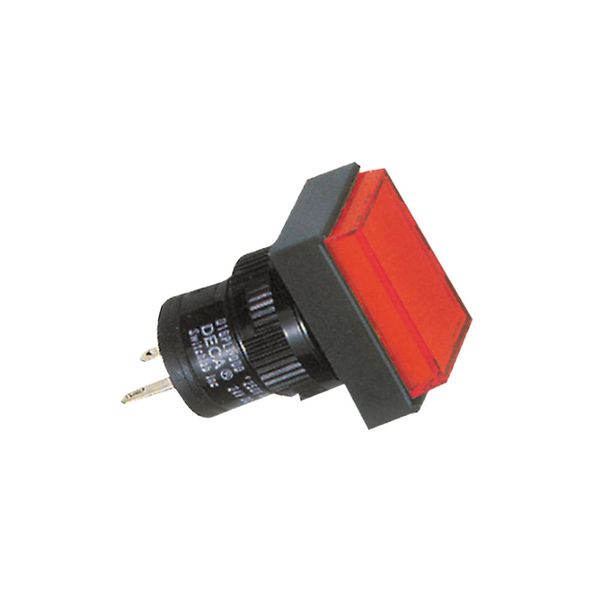 Deca - 16mm White Rectangular Pilot Light