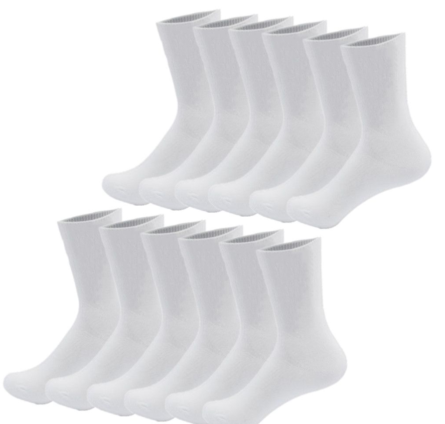Mens White Socks 6 Pairs Shop Today. Get it Tomorrow!