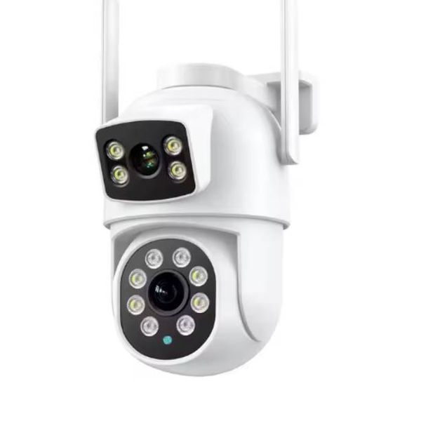 2K Dual Lens WiFi Security Camera - 4MP Outdoor Smart Surveillance