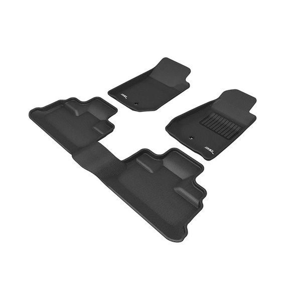 3D MAXpider KAGU Compatible with Jeep JK Wrangler Moulded Floor Mats (2007-2018)