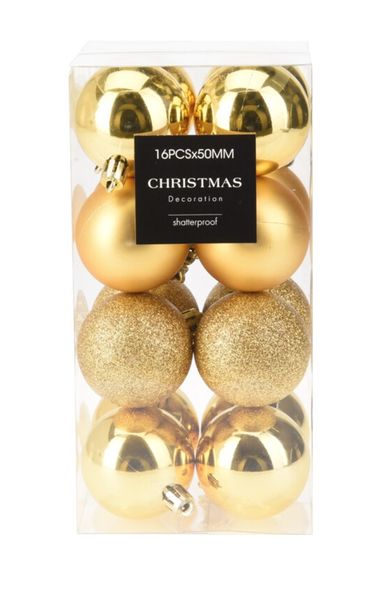Christmas Tree 16 PC Ball Decoration 50 mm
