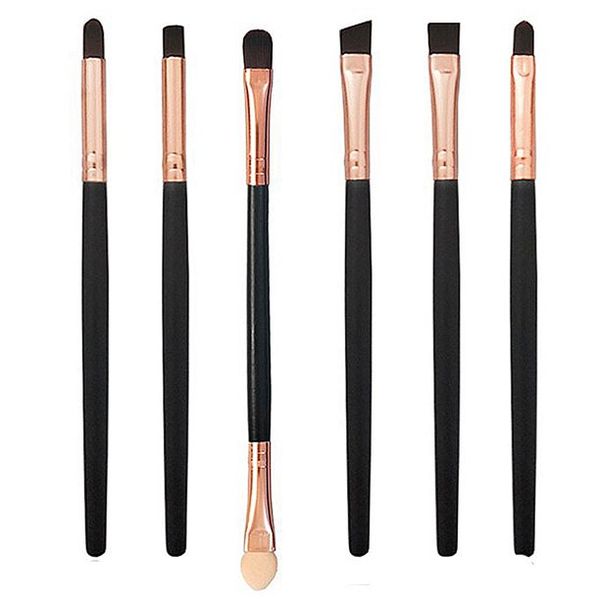 Stylish 6 PiecesFlat &amp; Angled Eye Definer Brushes
