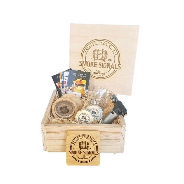 Premium Whiskey Smoking Gift Set with Recipes