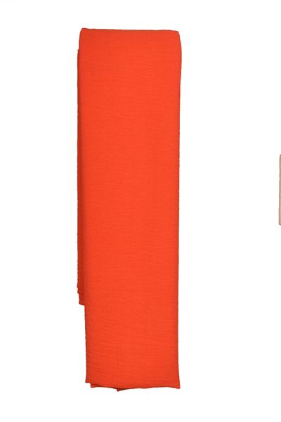 Orange Lightweight Soft Airflow Crinkle Scarf for Everyday Modest Wear