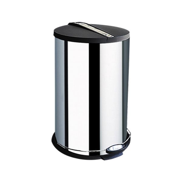 DH - Dustbin Pedal Bin 20L Plain Stainless Steel - Home Essentials