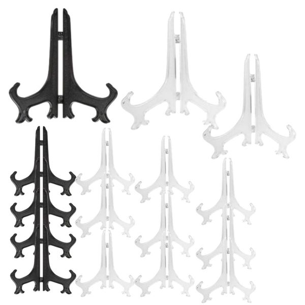 18 Piece Decor Jumbo Foldable Plastic Display Stand With Curved Sturdy Base