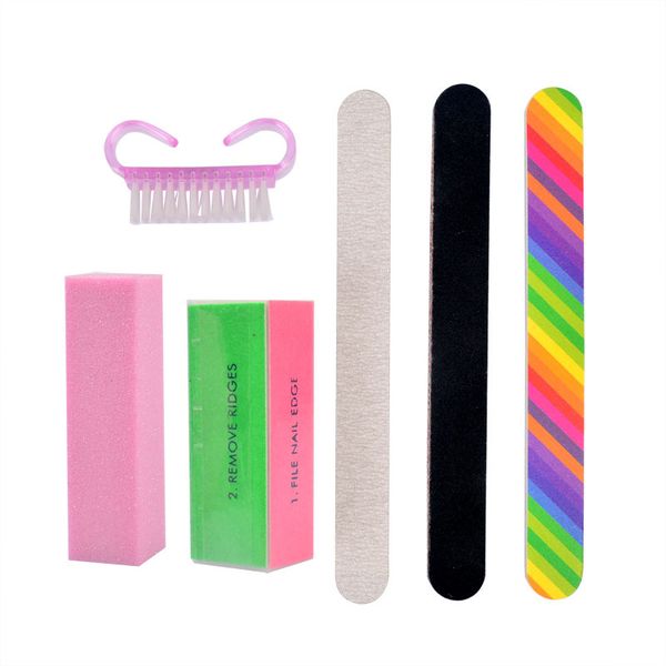 Nail Nail Art Files Dust Brush Cleaning Buffer Set