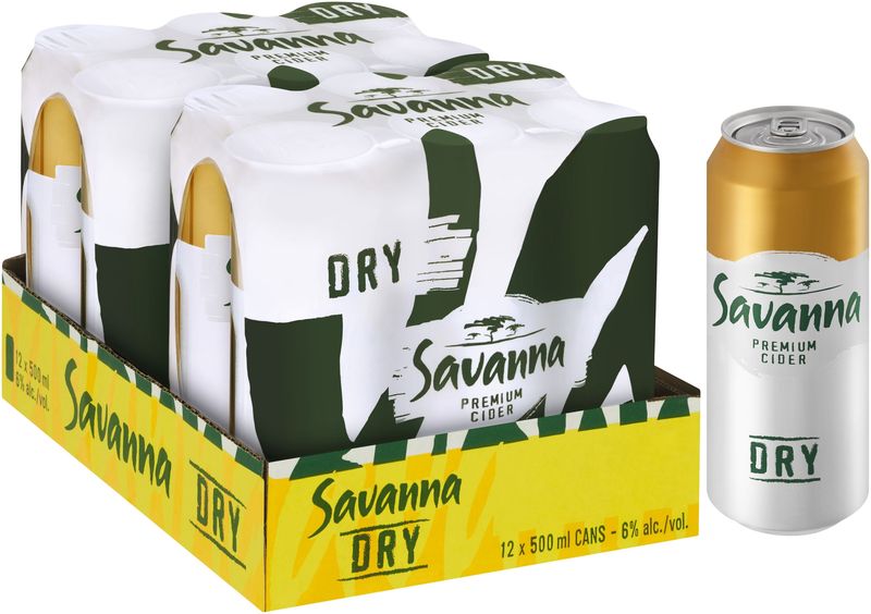 Savanna Dry 12 x 500ml Can