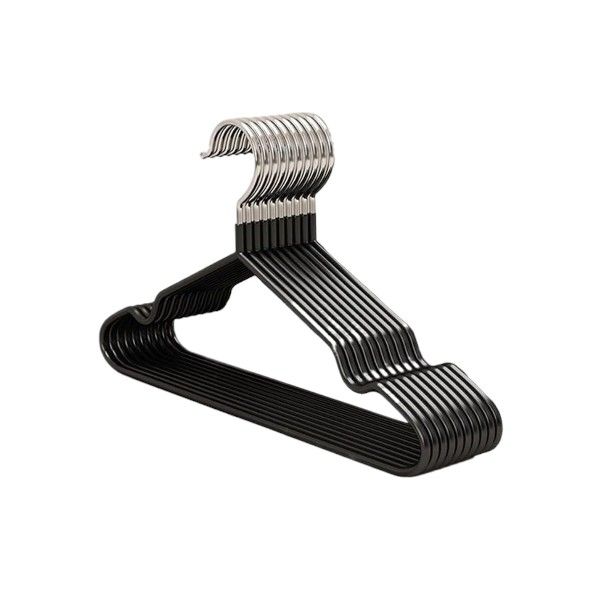 Clothes Hanger Set - 20 cm - Black - 10-Piece