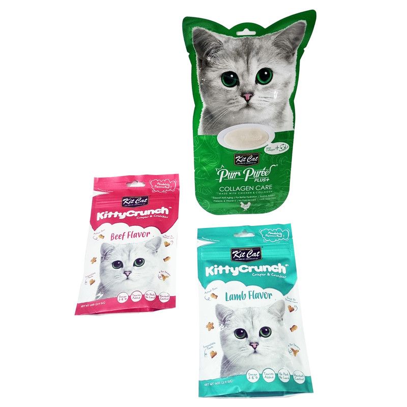 3 Pack - Kit Cat Collagen Care, Beef Treats & Lamb Treats | Shop Today ...