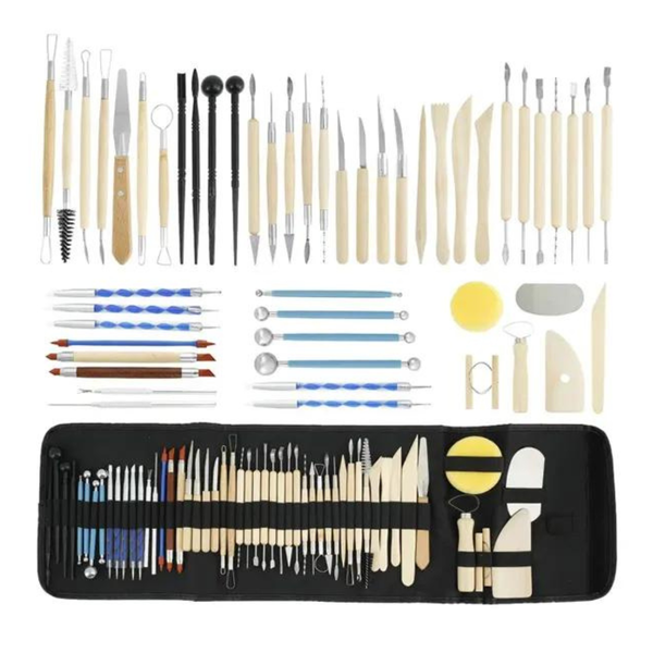 52Pcs Polymer Clay Tools Sculpting Tools Pottery Carving kit