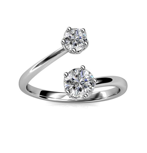 Crystalize 925 Silver April Birthstone Ring with Swarovski Crystals