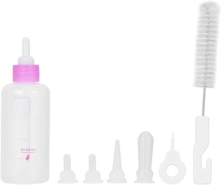 Pet Feeding Bottle Kit, Newborn Puppy/Kitten Feeding Bottle Kit 60ml