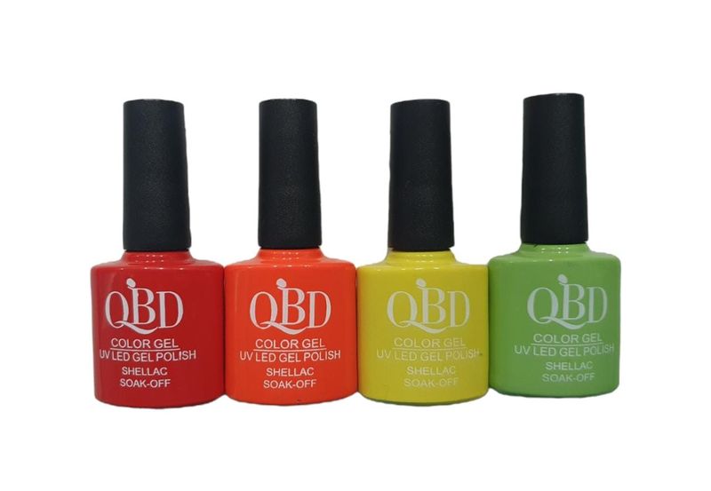 OBD UV/LED Soak-Off Gel Polish Rainbow Set - Set Of 4