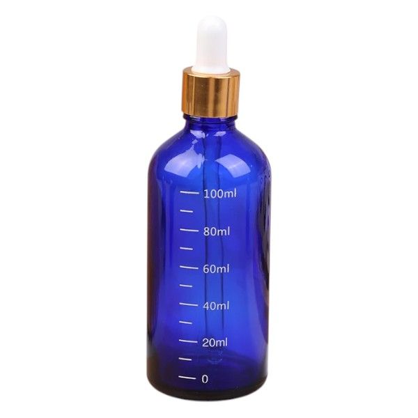 100ml Premium Glass Dropper Bottle - Blue