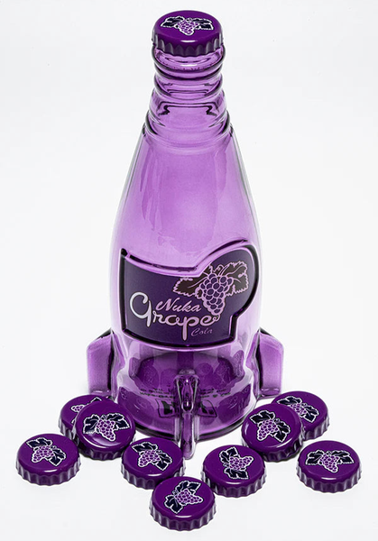 Fallout: Nuka Grape Glass Bottle &amp; Caps