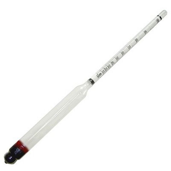 Distillique Short Alcohol Meter (0 - 100% Glass Hydrometer)