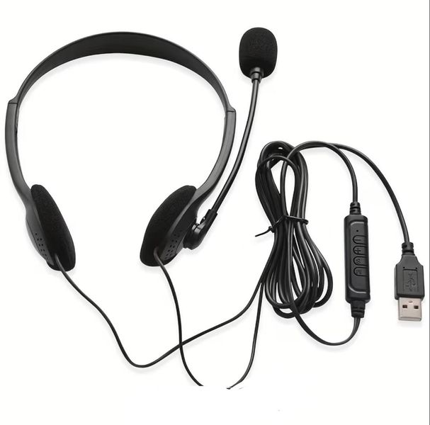 Wired PC USB headphone with MIC