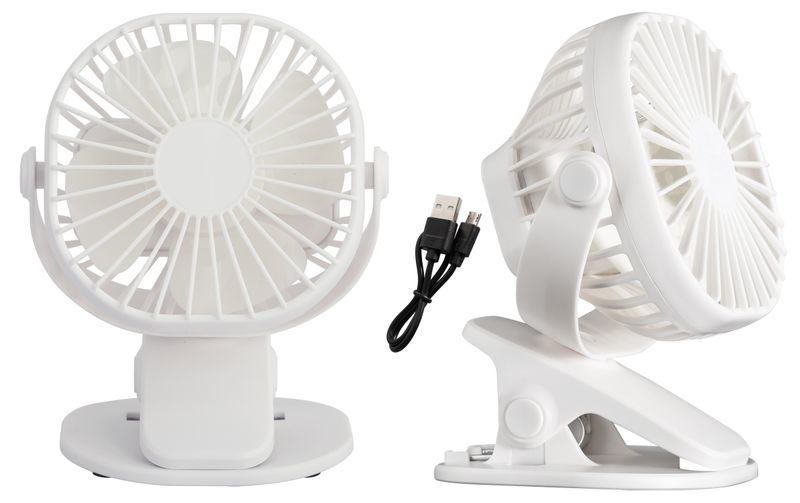 Bright Star Premium Rechargeable Clip Fan - 9cm