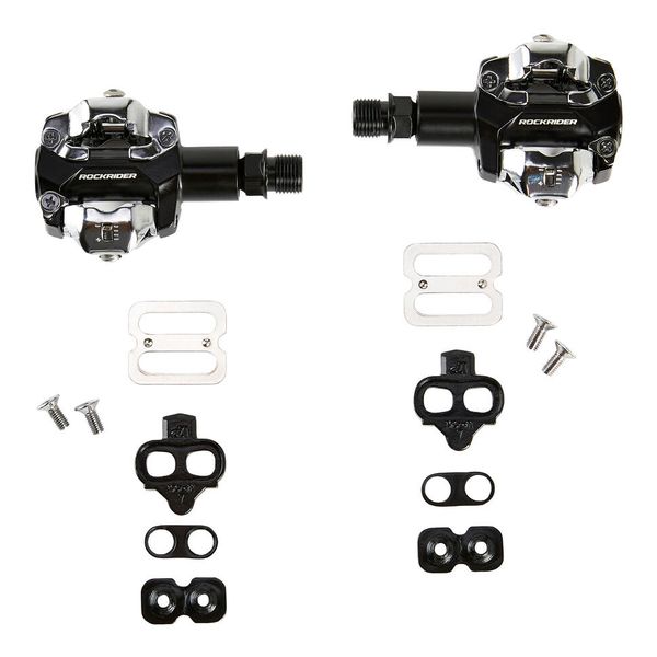 Rockrider Clipless Mountain Bike Pedals 520 - Black