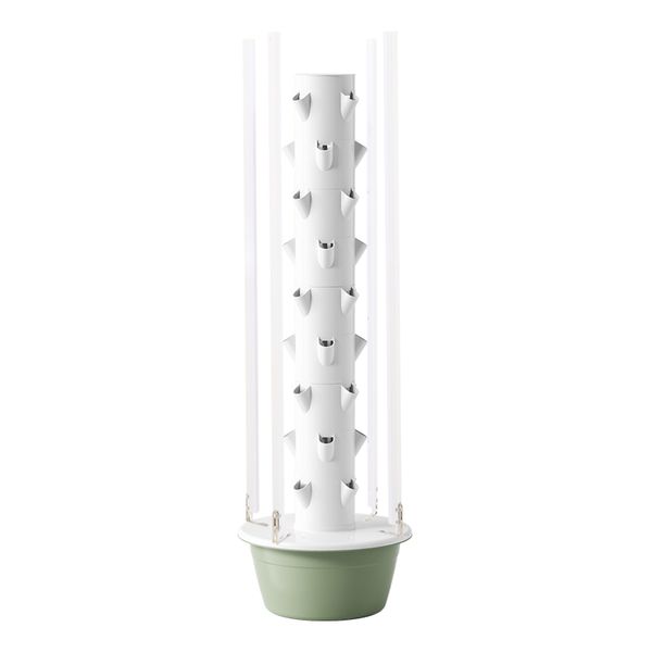 36 Hole Aeroponic Tower System -Indoor Growing Kit with LED Light &amp; Pump