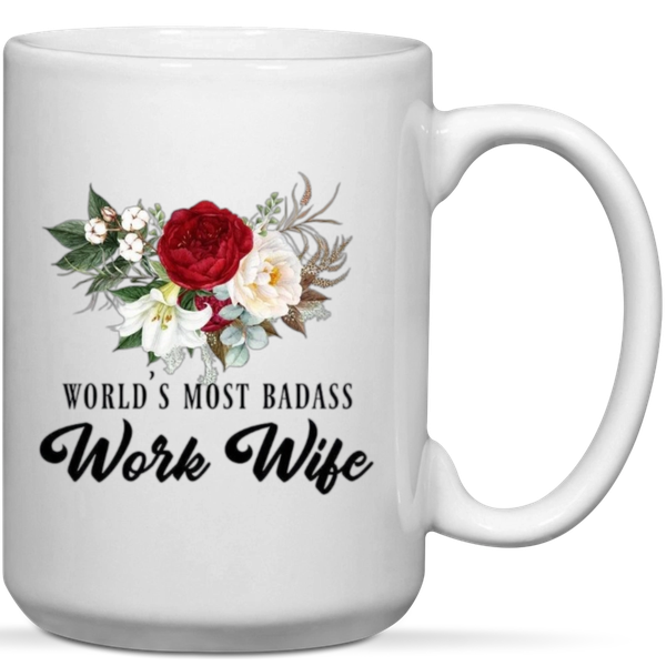 World's Most Badass Work Wife Gift Mug