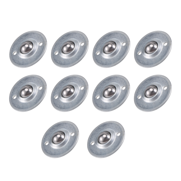 10 Pieces -16B 5/8-Inch Bearing Steel Roller Ball Flange Conveyor