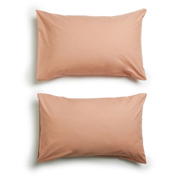 George &amp; Mason - 200TC Cotton 2 Pack King Pillowcases - Cork
