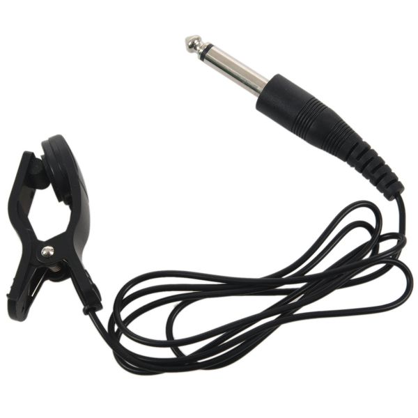 Black Guitar Acoustic Clip On Pickup Piezo Contact Microphone