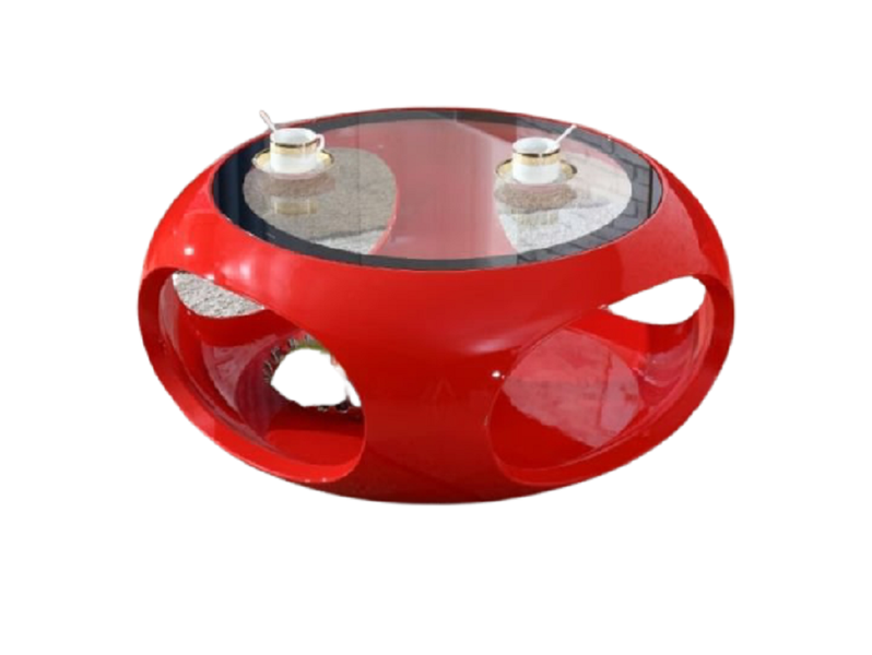 Coffee Tables - Tempered Glass - Red