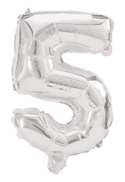 12 Inch Air-filled Silver Foil Balloon 5