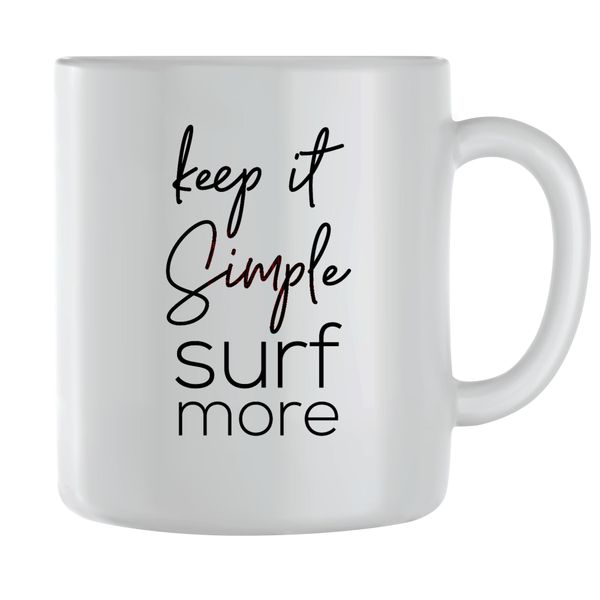 Surf More Coffee Mugs with Trendy Motivational Sayings Graphic Cups Gift147